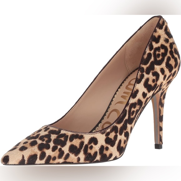Sam Edelman Shoes - Sam Edelman Jaina d’Orsay Leopard Print Calf Hair Pump Heel Women’s Pointed Toe